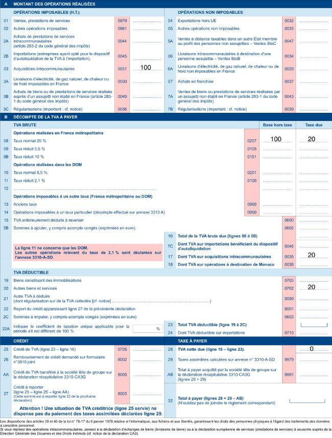 déclaration TVA Allemagne 2